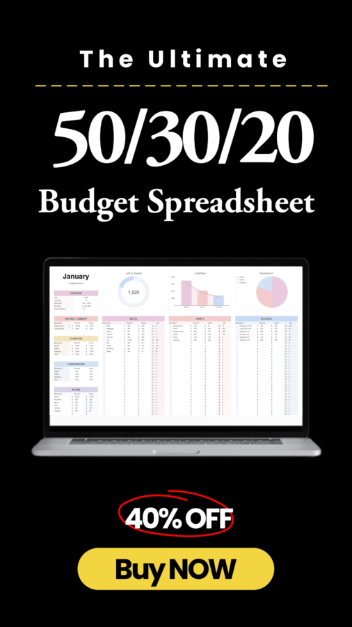 503020 budget spreadsheet